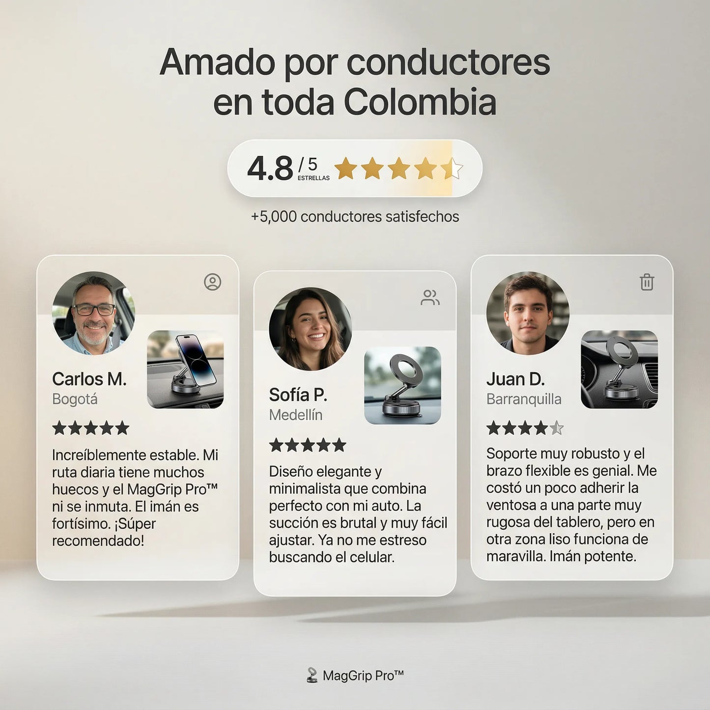 SOPORTE MÁGNETICO PARA CELULAR