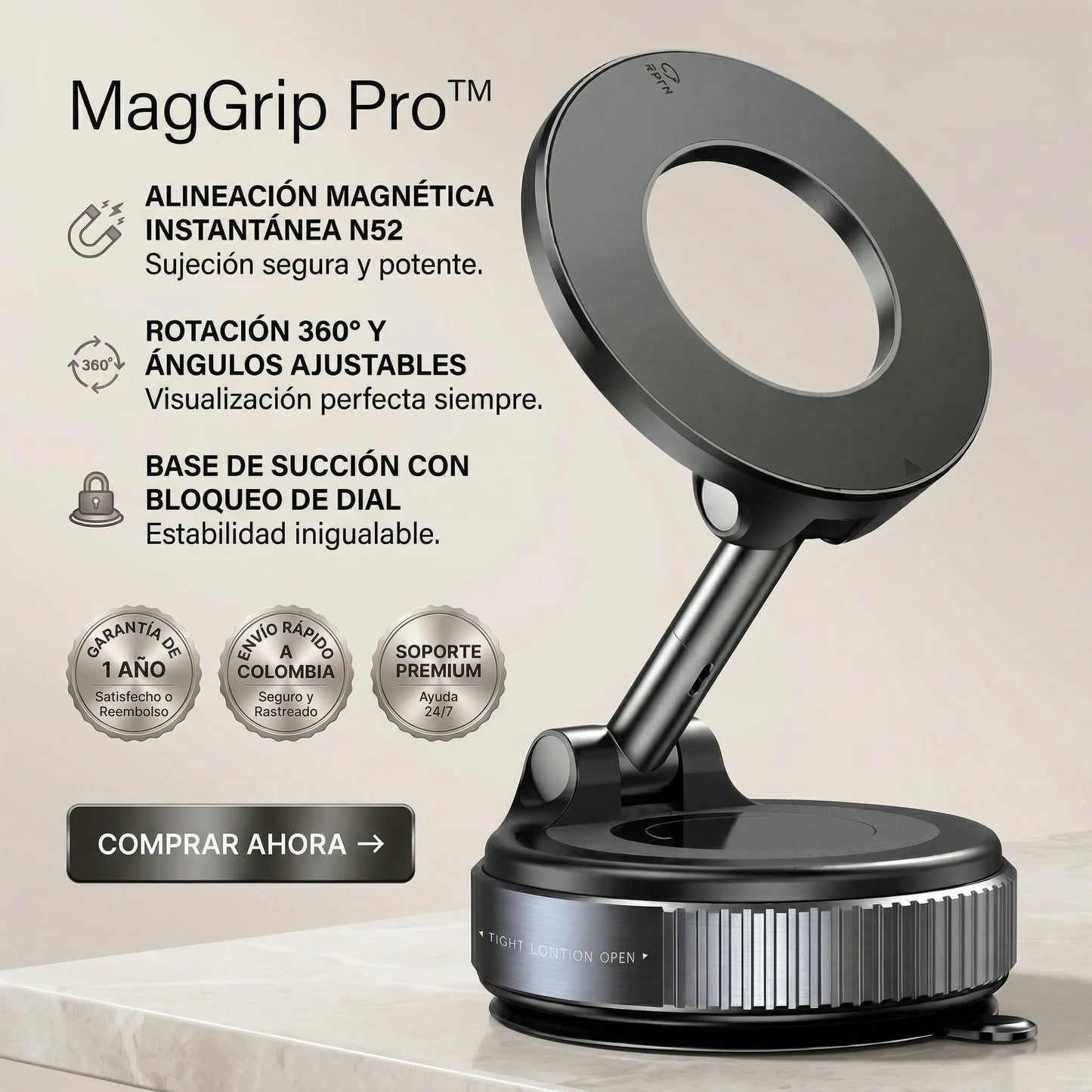 SOPORTE MÁGNETICO PARA CELULAR